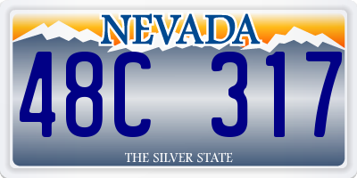 NV license plate 48C317