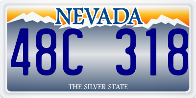 NV license plate 48C318