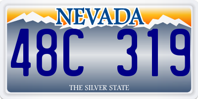 NV license plate 48C319