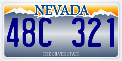 NV license plate 48C321