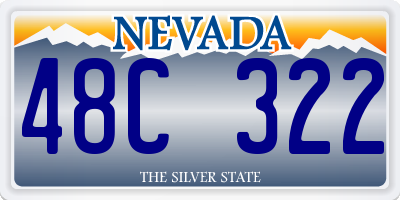 NV license plate 48C322