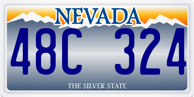 NV license plate 48C324