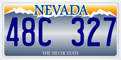 NV license plate 48C327