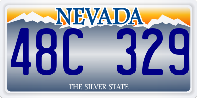 NV license plate 48C329