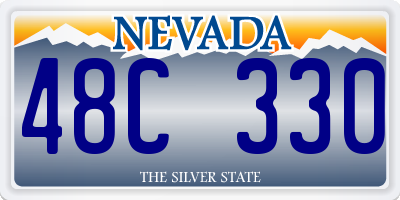 NV license plate 48C330