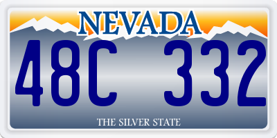 NV license plate 48C332