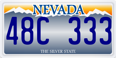 NV license plate 48C333