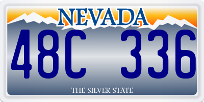 NV license plate 48C336