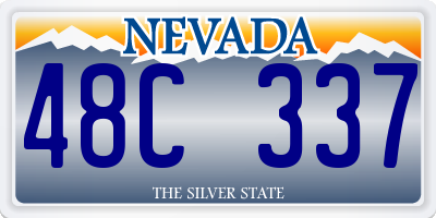 NV license plate 48C337
