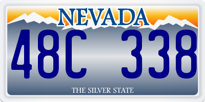 NV license plate 48C338