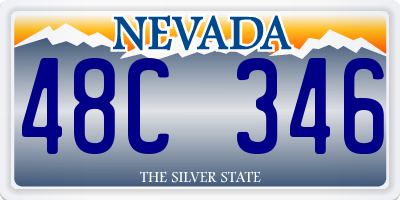 NV license plate 48C346