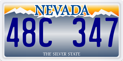 NV license plate 48C347