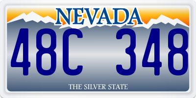 NV license plate 48C348