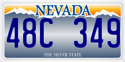 NV license plate 48C349
