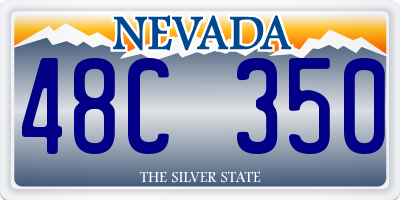 NV license plate 48C350