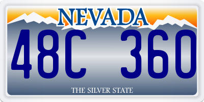 NV license plate 48C360