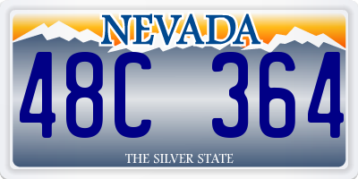 NV license plate 48C364