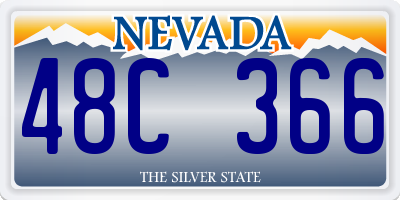 NV license plate 48C366