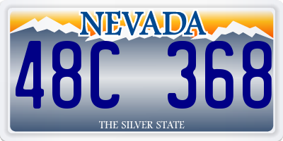 NV license plate 48C368