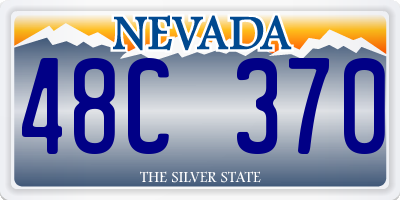 NV license plate 48C370