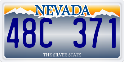 NV license plate 48C371