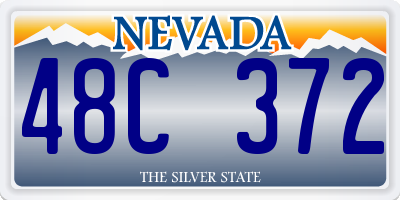 NV license plate 48C372