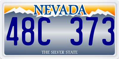 NV license plate 48C373