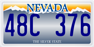 NV license plate 48C376