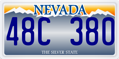 NV license plate 48C380