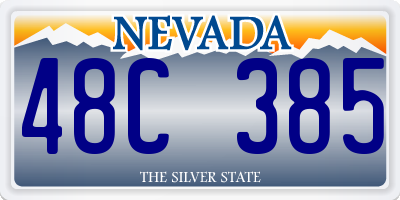 NV license plate 48C385