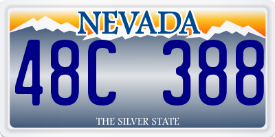 NV license plate 48C388
