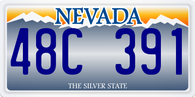 NV license plate 48C391