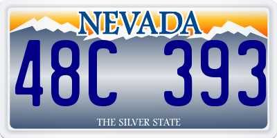 NV license plate 48C393