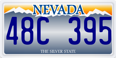 NV license plate 48C395