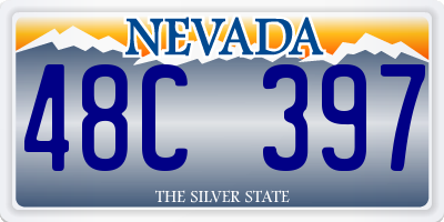 NV license plate 48C397
