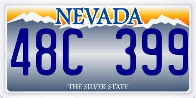 NV license plate 48C399