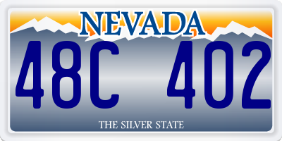 NV license plate 48C402