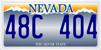NV license plate 48C404