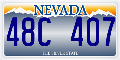 NV license plate 48C407