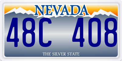 NV license plate 48C408