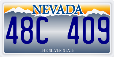 NV license plate 48C409