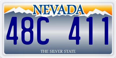 NV license plate 48C411