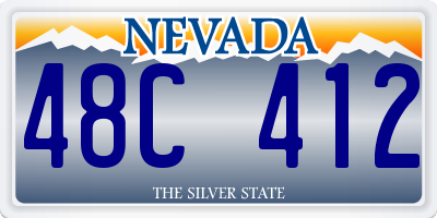 NV license plate 48C412