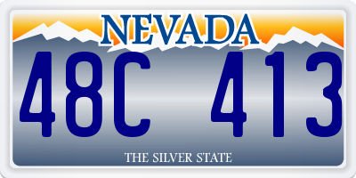 NV license plate 48C413