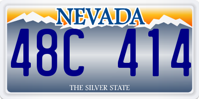 NV license plate 48C414