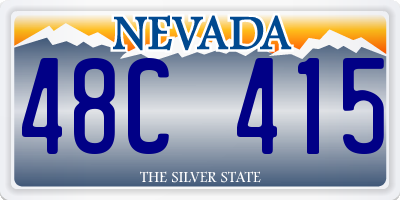 NV license plate 48C415