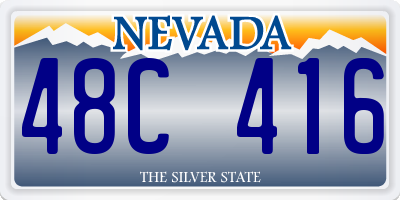 NV license plate 48C416