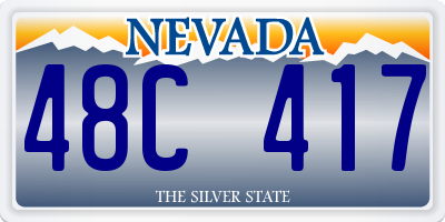 NV license plate 48C417