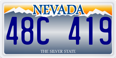 NV license plate 48C419
