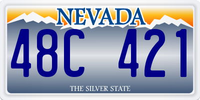 NV license plate 48C421